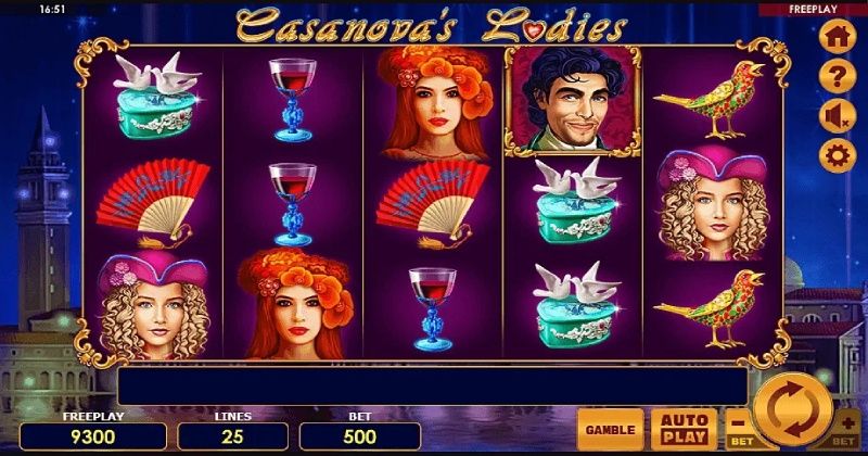 Play in Casanova’s Ladies Slot Online from Amatic for free now | www.cmit.cc