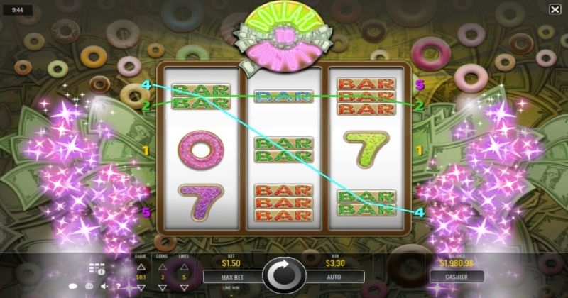 Play in Dollars to Donuts Slot Online from Rival Gaming for free now | www.cmit.cc